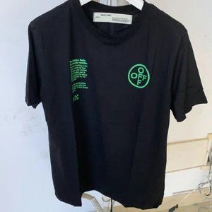 OFF-white black short sleeve T-shirt